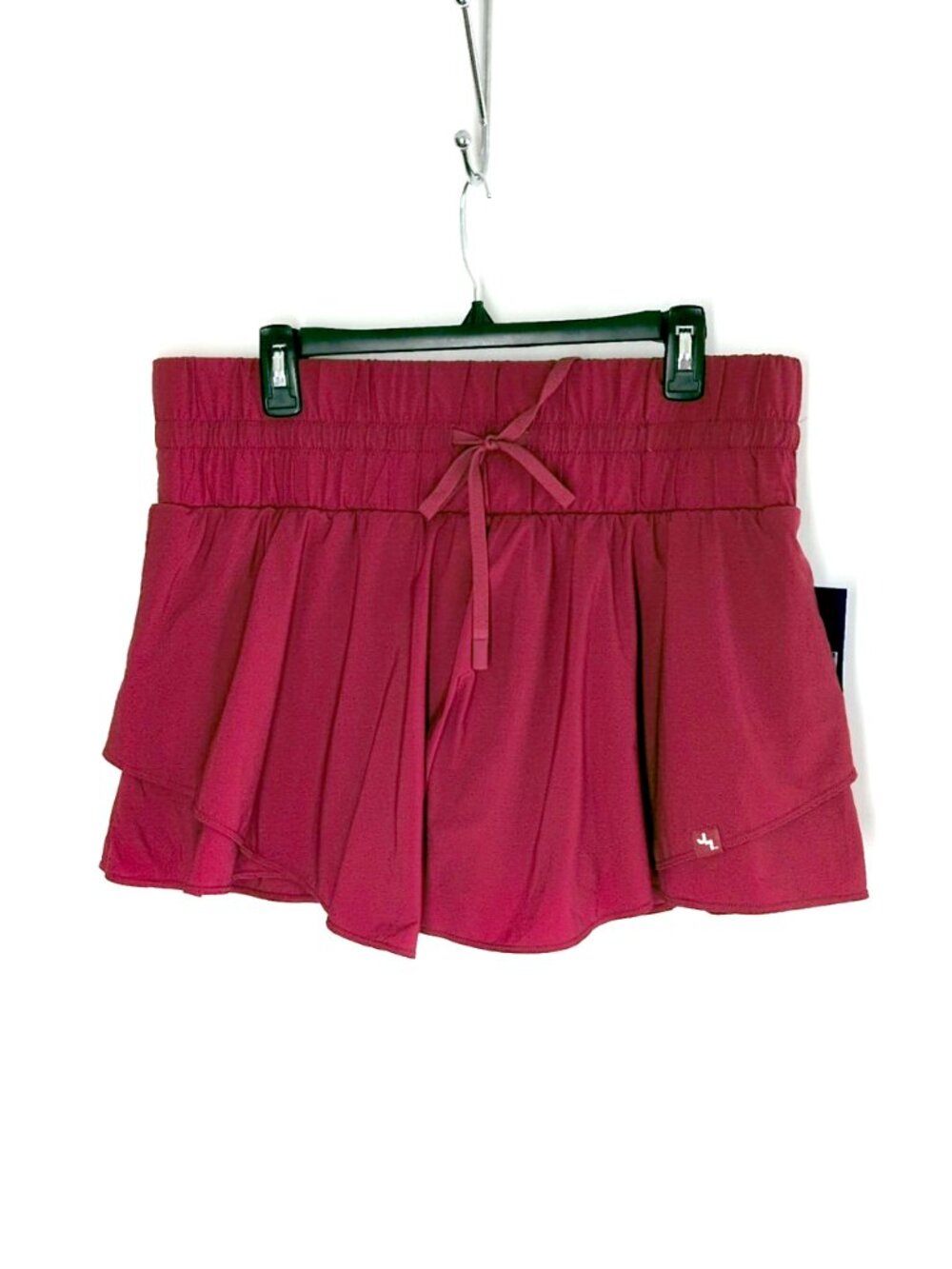 JoyLab High Rise Flowy Skort Cayenne red ruffle active shorts XL NWT